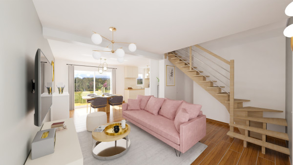 Maison neuve à Pressigny-les-Pins avec 3 chambres sur terrain de 1000m2 - image 3