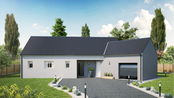 Maison neuve à Chailles avec 3 chambres sur terrain de 1000m2 - image 1