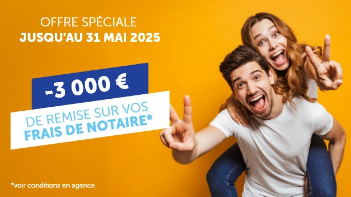 Primeâ vous offre 3 000 € sur vos frais de notaire* !