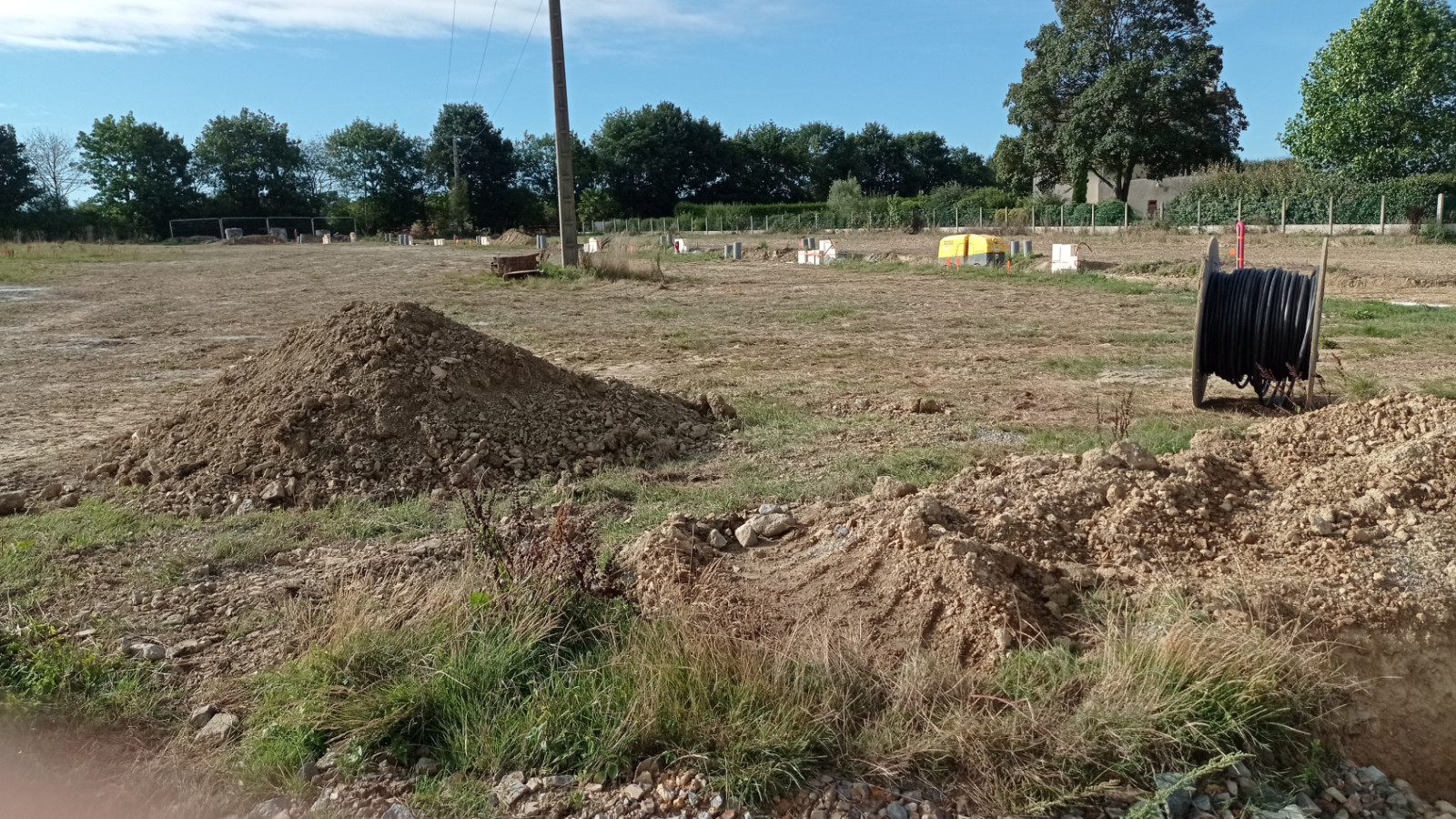 Terrain constructible de 365m2 à Guignen