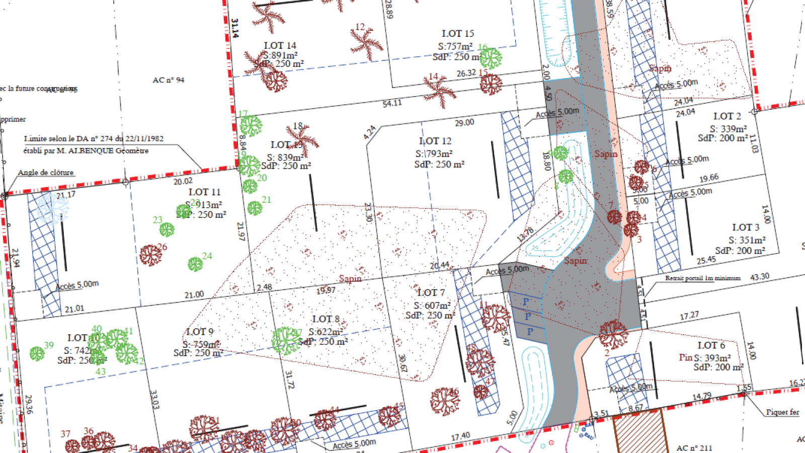 Terrain constructible de 759m2 à Ménestreau-en-Villette