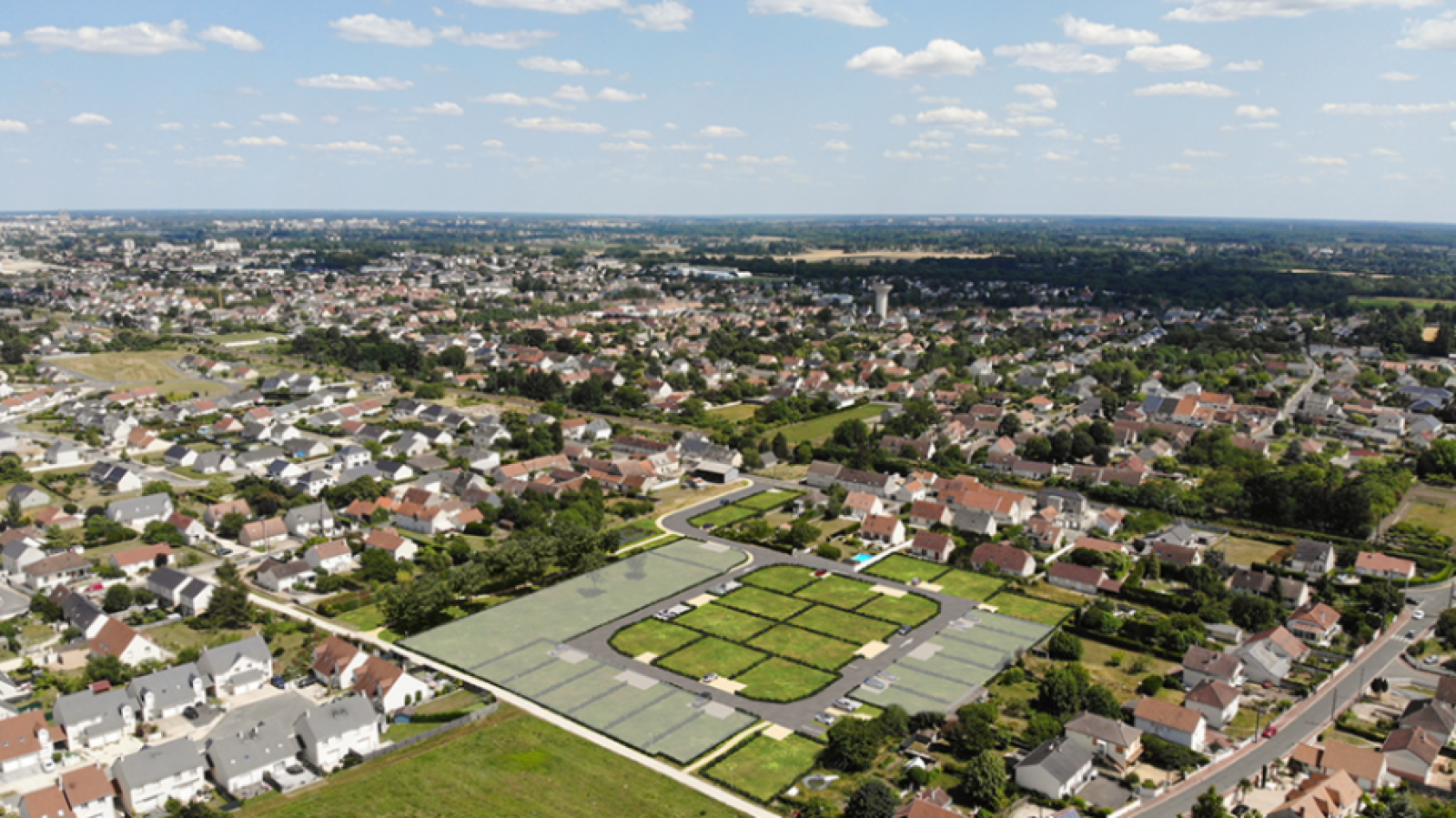 Terrain constructible de 455m2 à La Chapelle-Saint-Mesmin