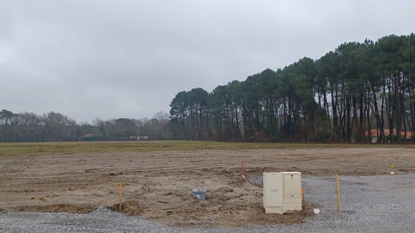 Terrain constructible de 705m2 à Hagetmau