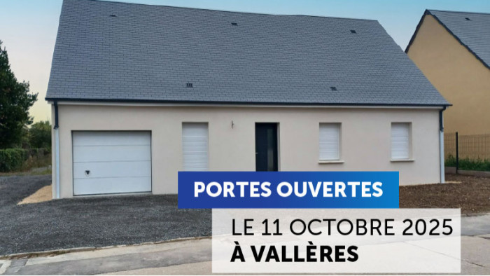 Portes ouvertes : visitez votre future maison neuve à Vallères (37)