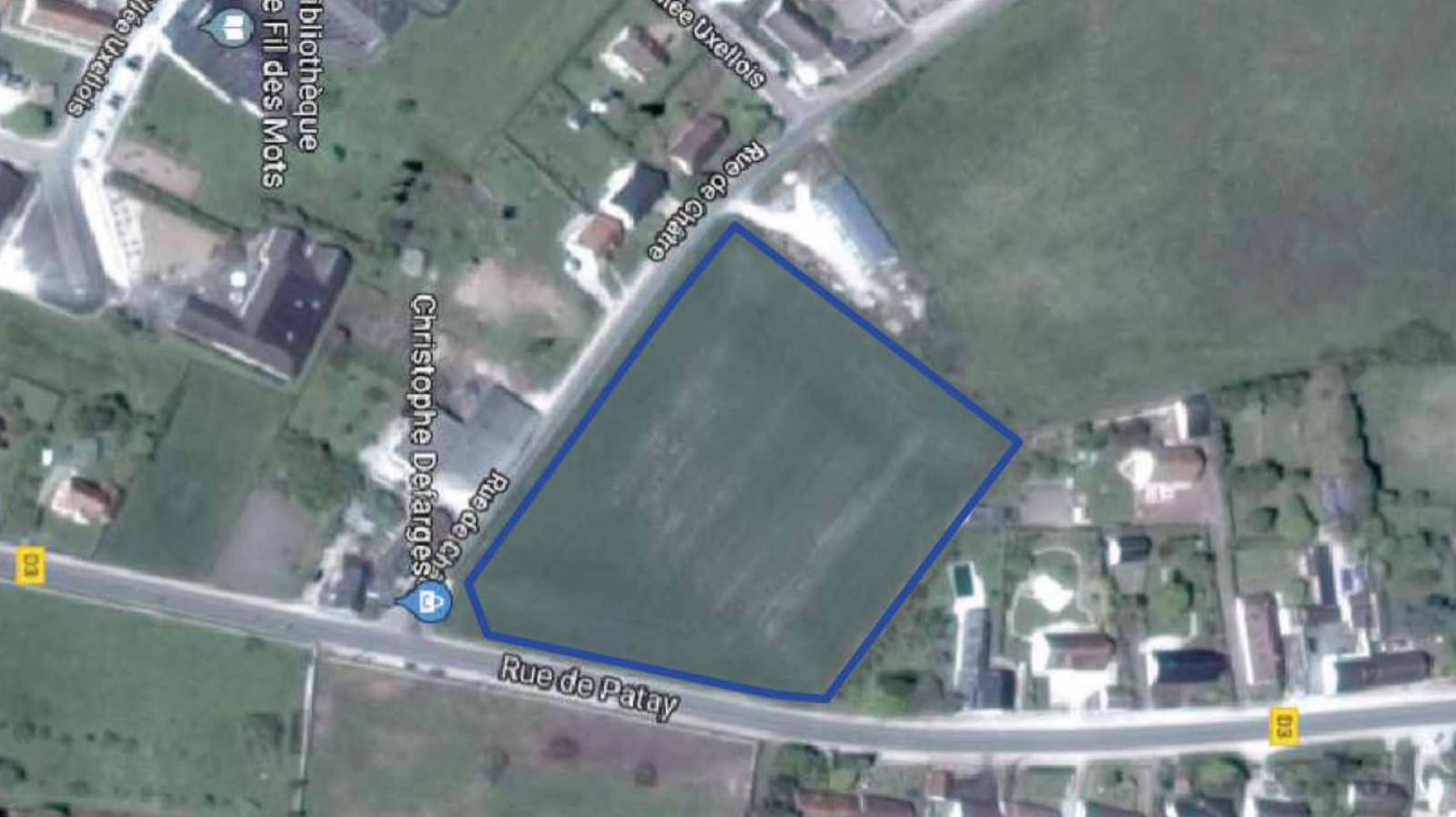 Terrain constructible de 461m2 à Huisseau-sur-Mauves