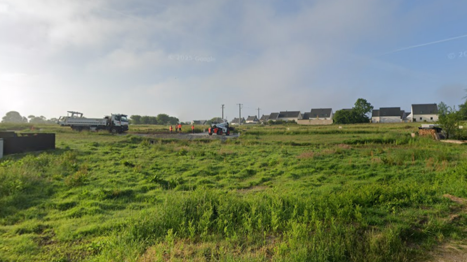 Terrain constructible de 414m2 à Plumergat