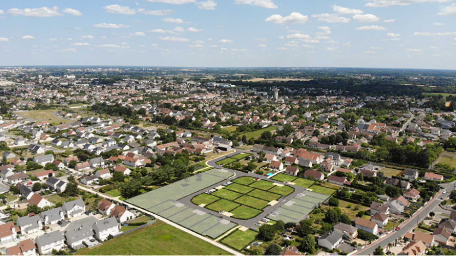 Terrain constructible de 397m2 à La Chapelle-Saint-Mesmin