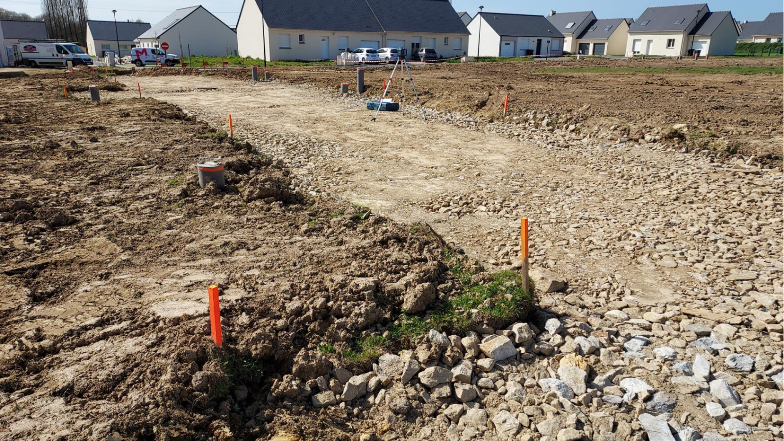 Terrain constructible de 410m2 à Boisgervilly