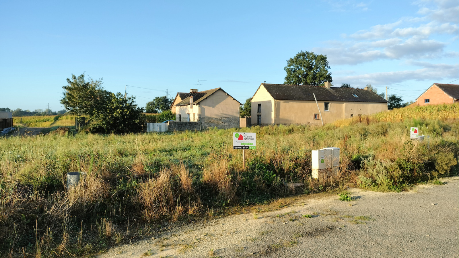 Terrain constructible de 261m2 à Chanteloup
