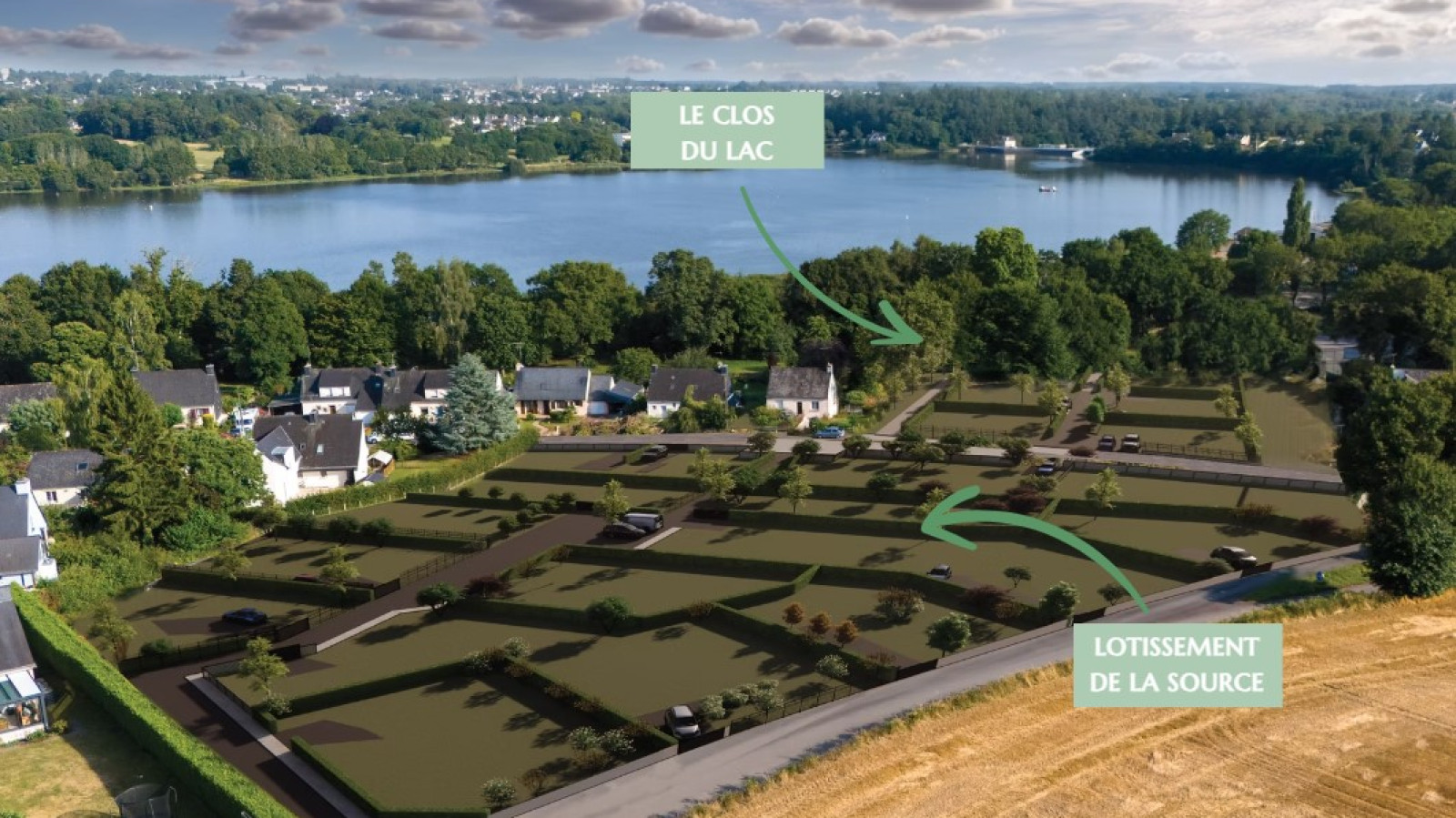 Terrain constructible de 432m2 à Taupont