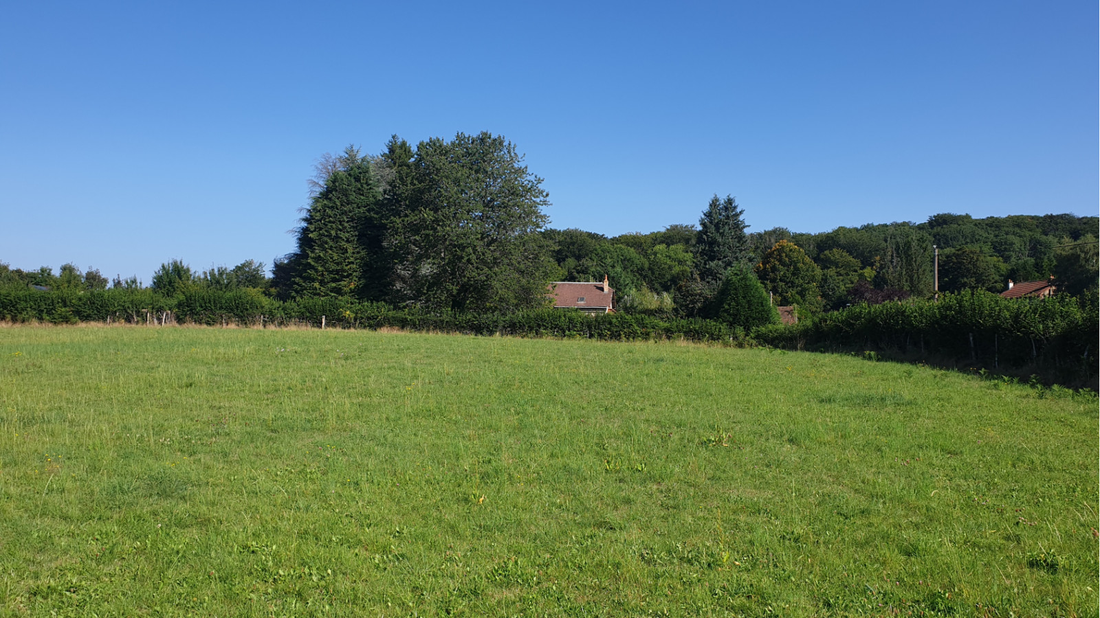 Terrain constructible de 2500m2 à Brassy