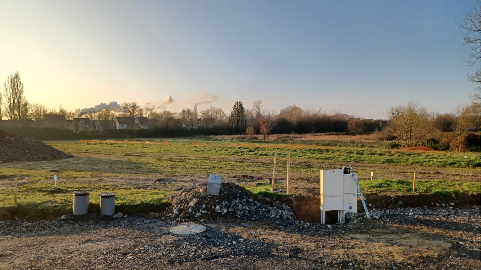Terrain constructible de 320m2 à Crevin