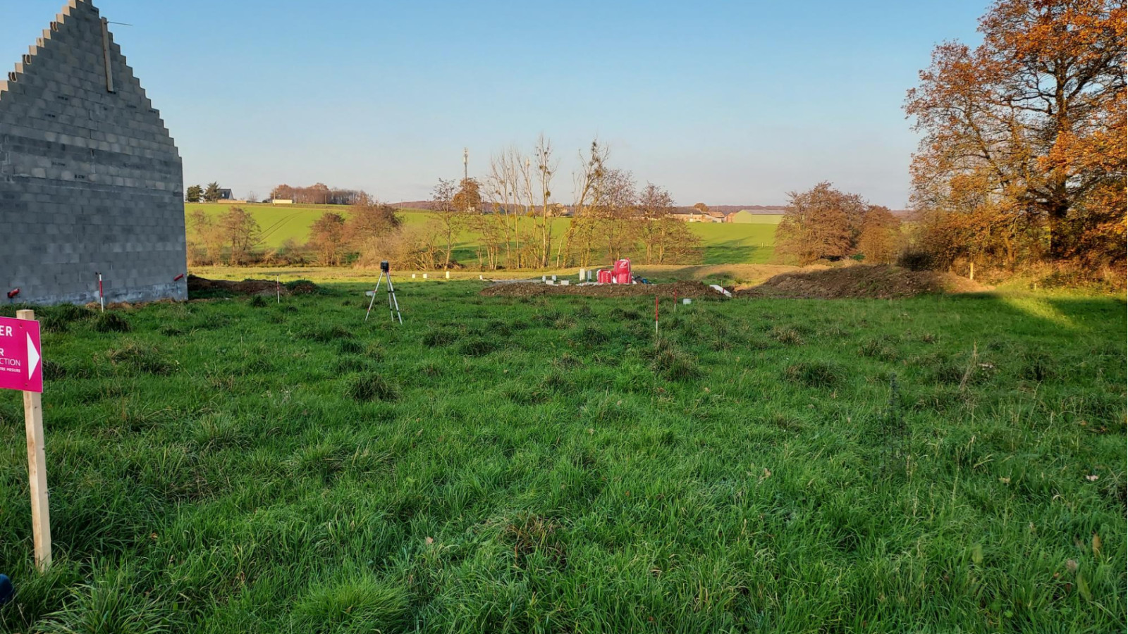 Terrain constructible de 527m2 à Orgères