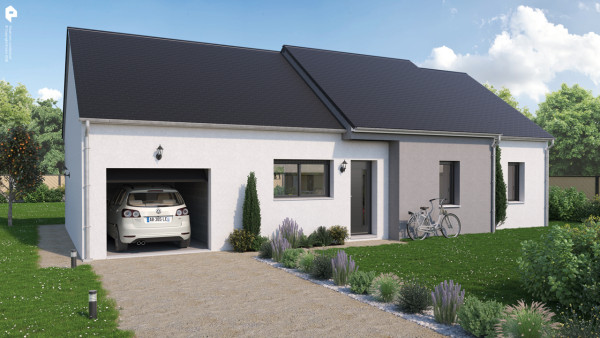 Maison neuve à Cormery avec 3 chambres sur terrain de 500m2 - image 1