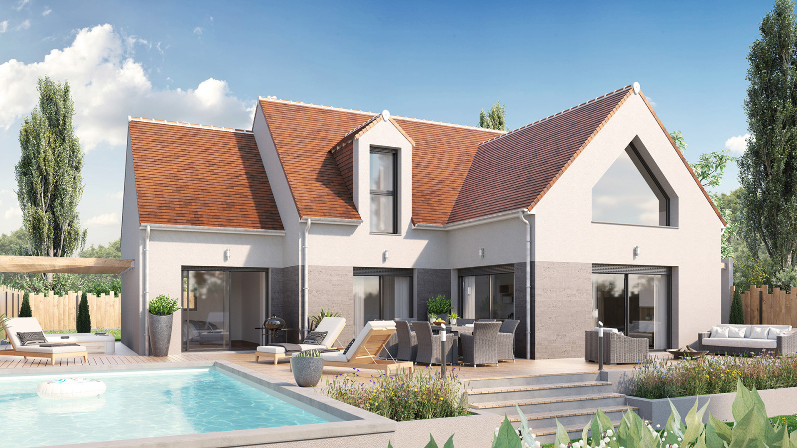 Maison neuve à Marcilly-en-Villette avec 4 chambres sur terrain de 505m2 / image 2