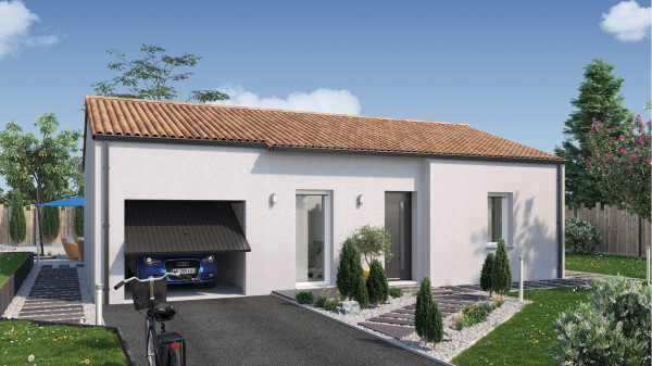 Maison neuve à La Roche-sur-Yon avec 2 chambres sur terrain de 806m2 - image 1