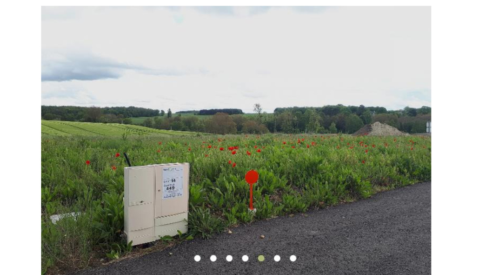 Terrain constructible de 601m2 à Beaumont-en-Véron