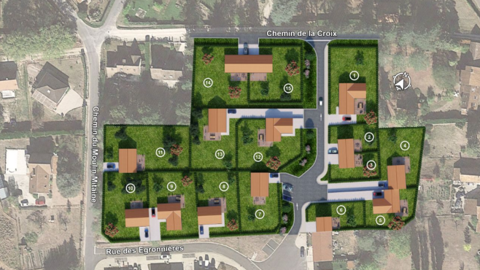 Terrain constructible de 913m2 à Ménestreau-en-Villette