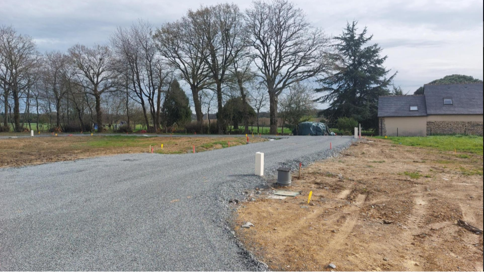 Terrain constructible de 225m2 à Saint-Aubin-d'Aubigné