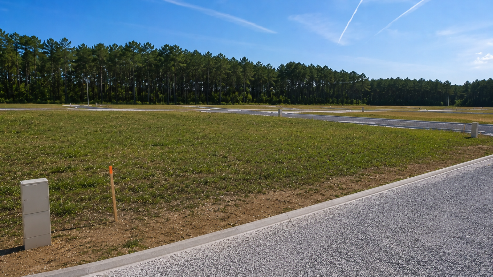 Terrain constructible de 545m2 à Rion-des-Landes