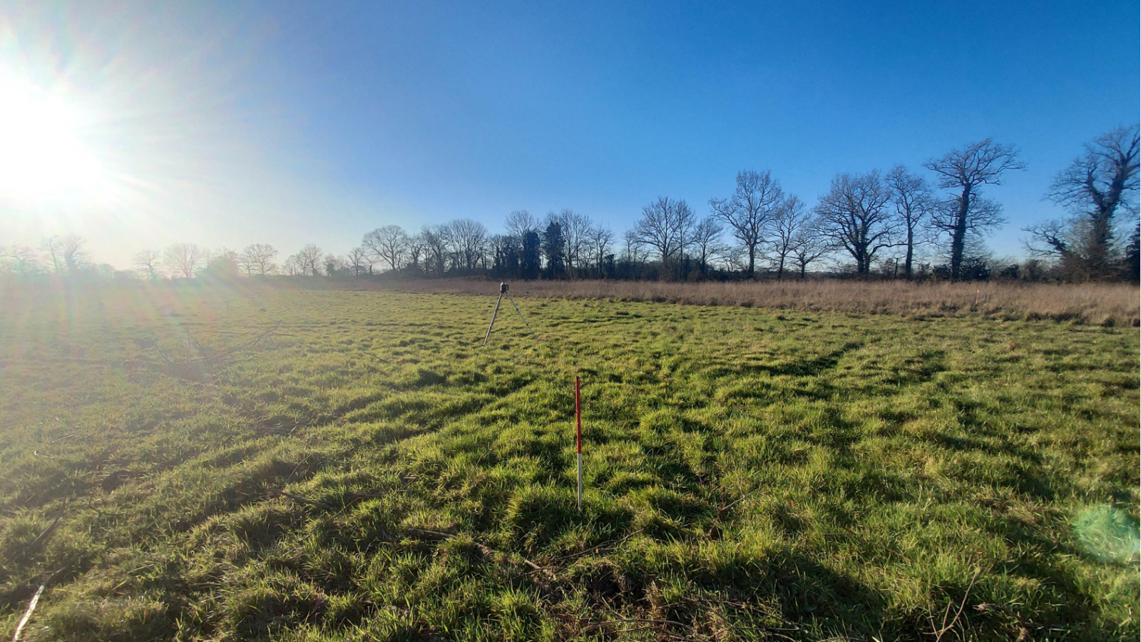 Terrain constructible de 742m2 à Saint-Senoux