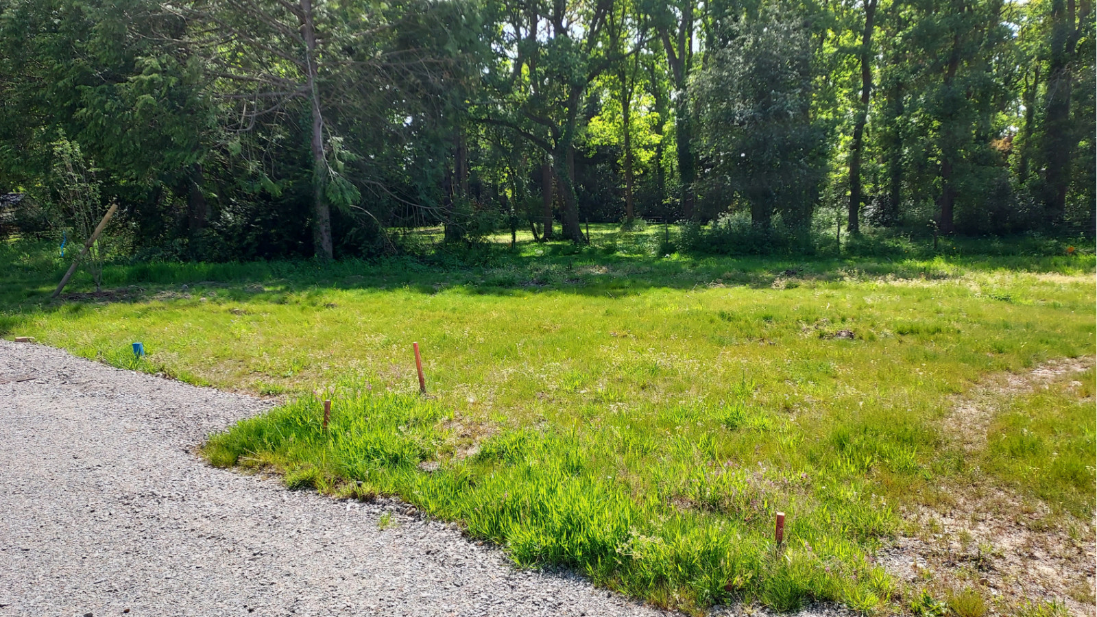 Terrain constructible de 286m2 à Les Touches