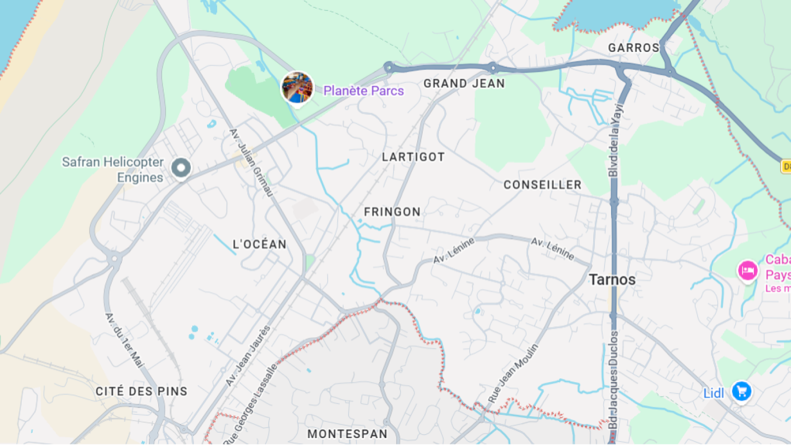Terrain constructible de 1000m2 à Tarnos