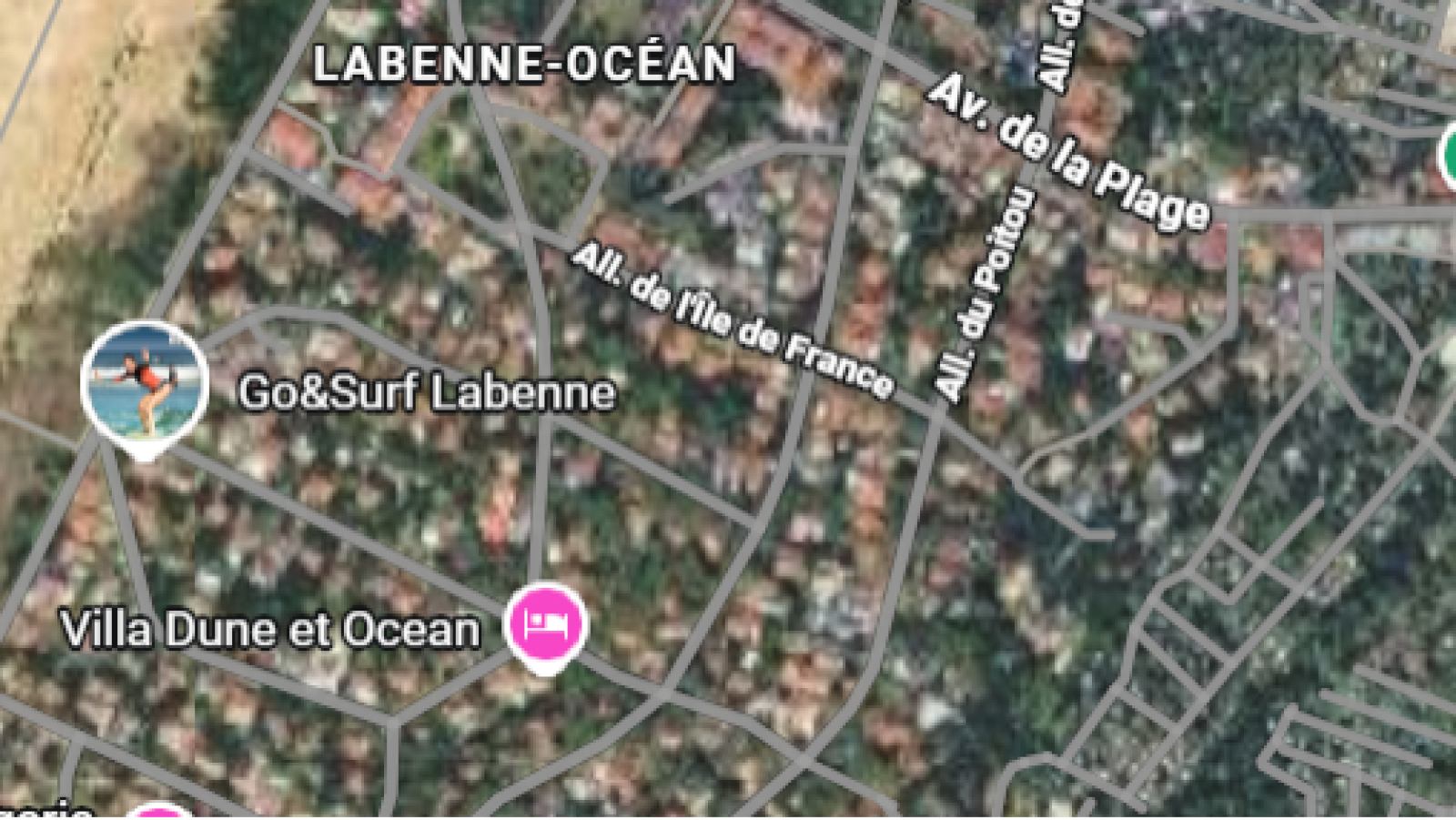 Terrain constructible de 603m2 à Labenne