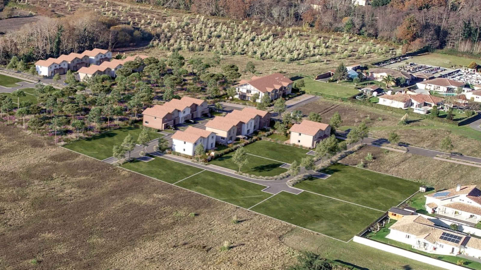 Terrain constructible de 592m2 à Bénesse-Maremne