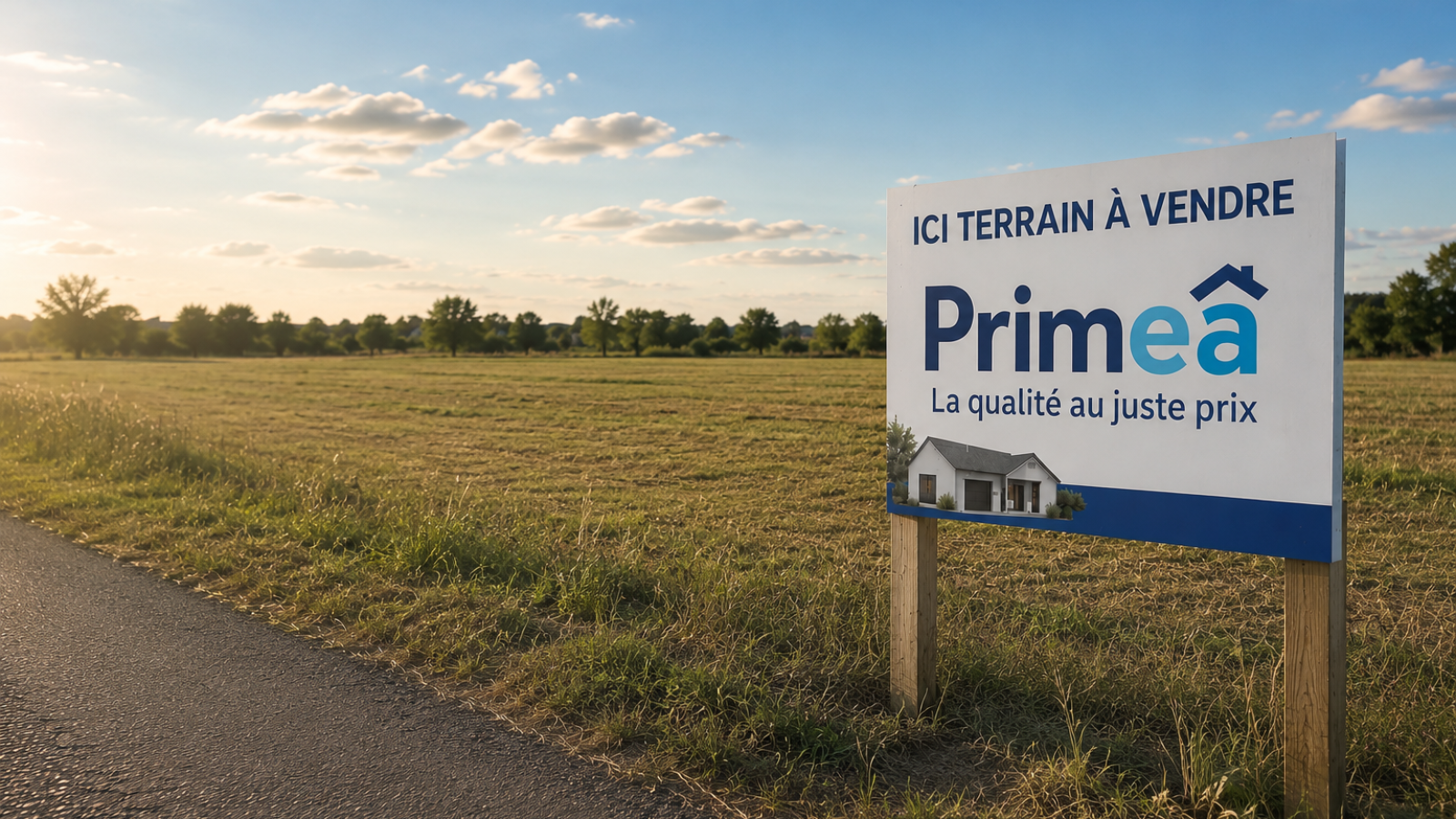 Terrain constructible de 519m2 à Baule