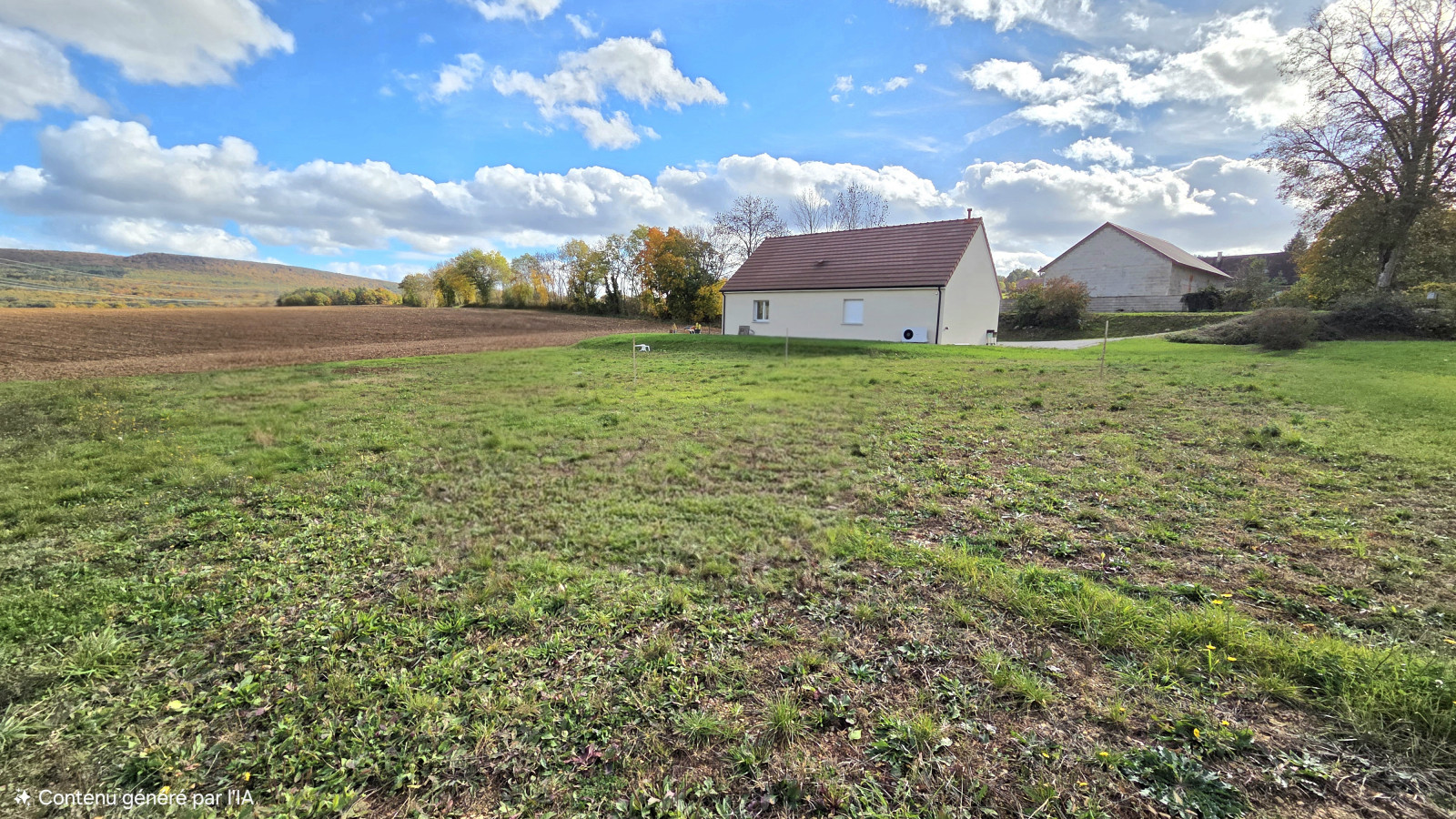 Terrain constructible de 950m2 à Agey