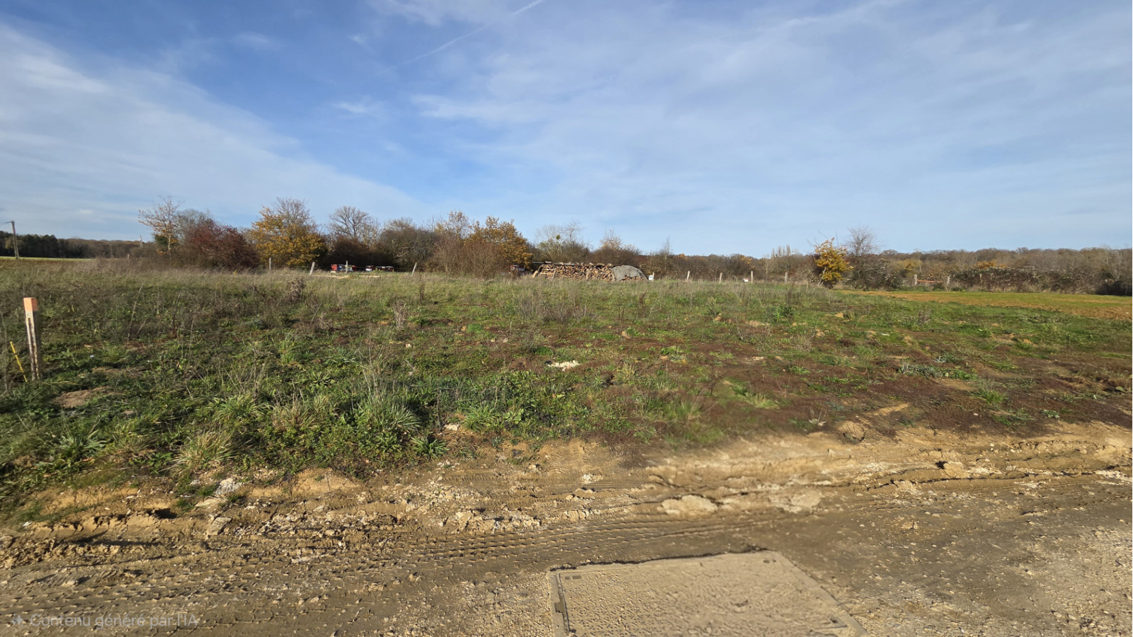 Terrain constructible de 769m2 à Clénay