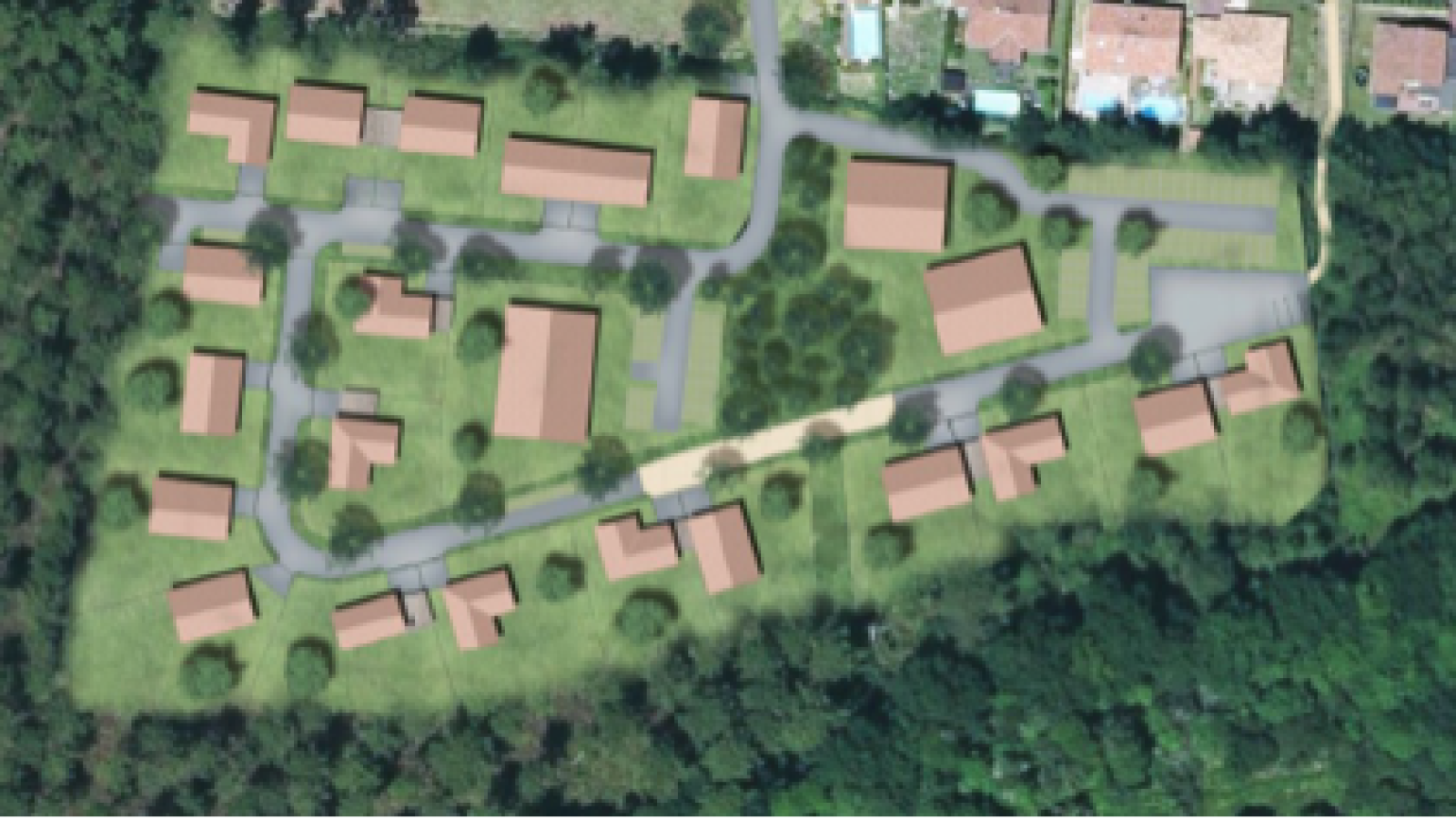Terrain constructible de 501m2 à Tosse