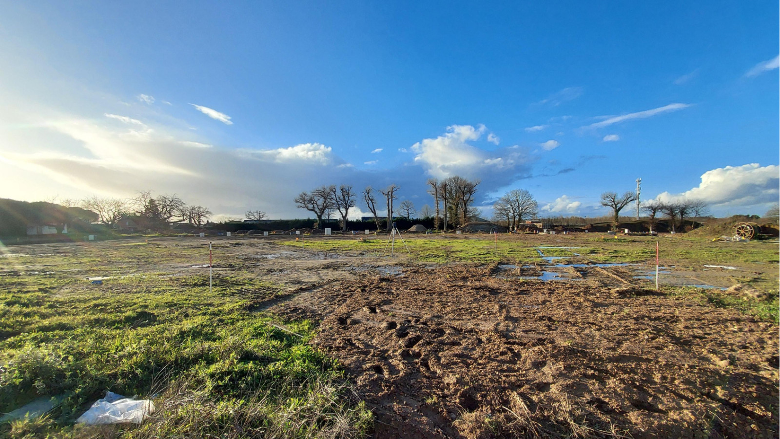 Terrain constructible de 367m2 à Liffré