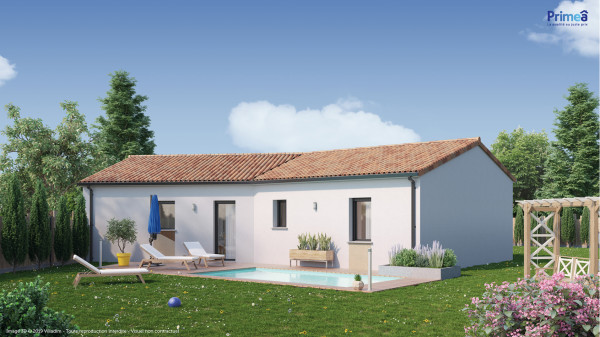 Maison neuve à Bignoux avec 3 chambres sur terrain de 569m2 - image 1