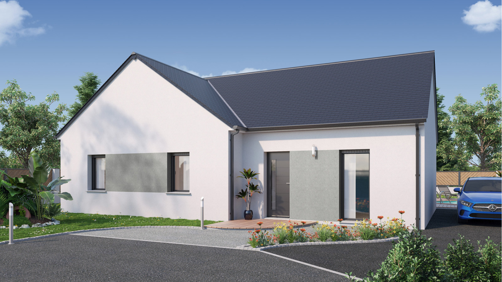 Maison neuve à Bennecourt avec 3 chambres sur terrain de 550m2 / image 2