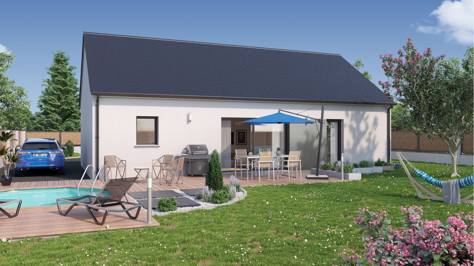 Maison neuve à Bennecourt avec 3 chambres sur terrain de 550m2 / image 3
