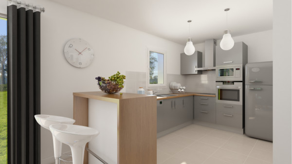 Maison neuve à Bennecourt avec 3 chambres sur terrain de 550m2 - image 3