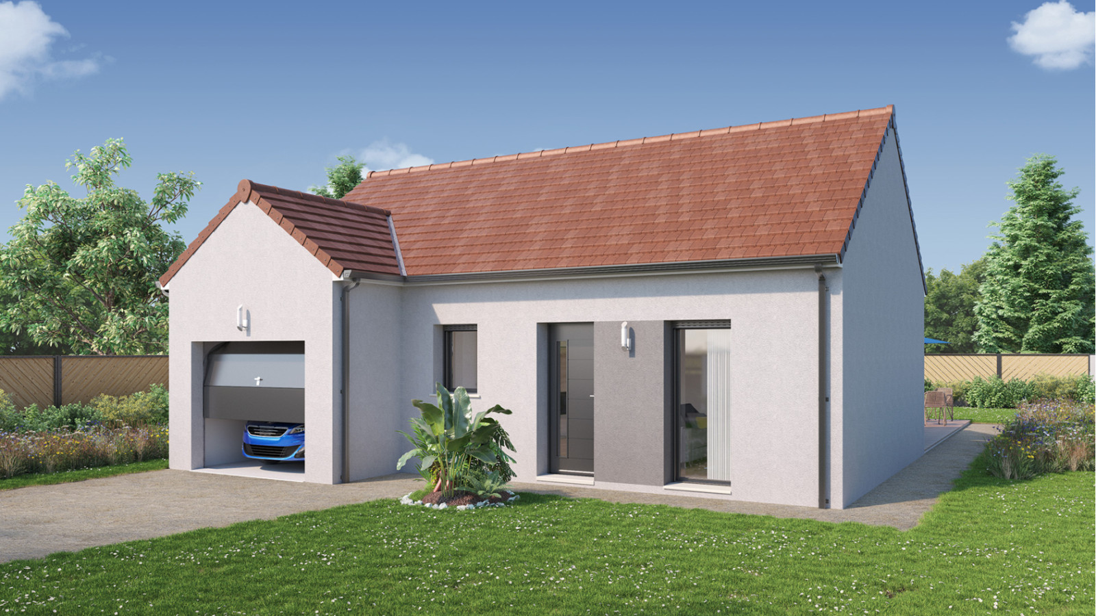 Maison neuve à Saulx-Marchais avec 3 chambres sur terrain de 450m2 / image 2