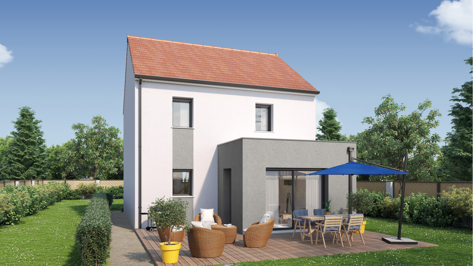 Maison neuve à Médan avec 3 chambres sur terrain de 1366m2 / image 3