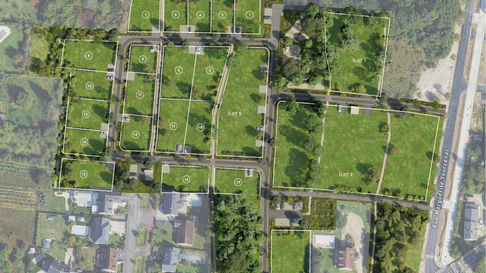 Terrain constructible de 403m2 à Olivet