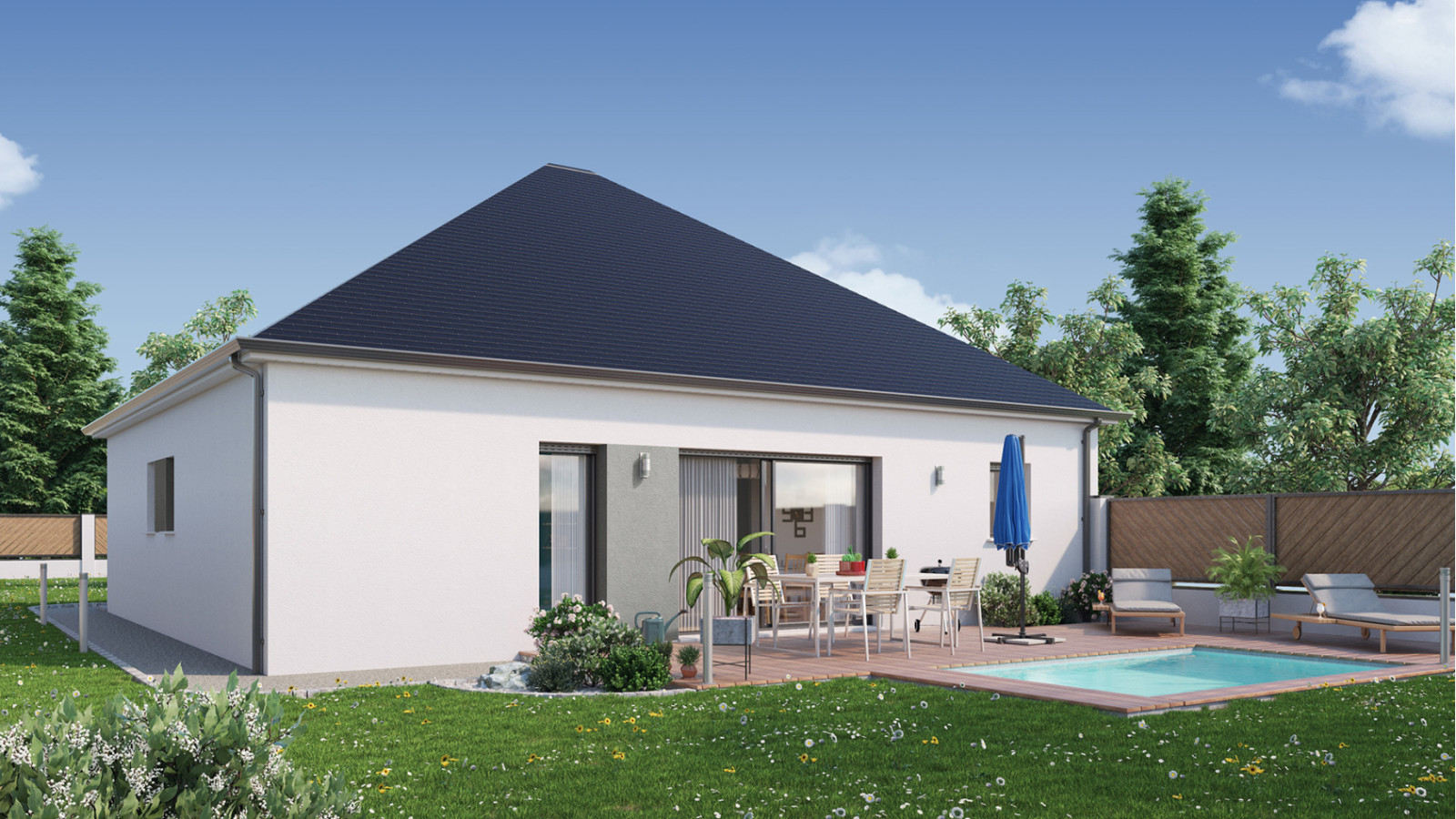 Maison neuve à Médan avec 3 chambres sur terrain de 1366m2 / image 3