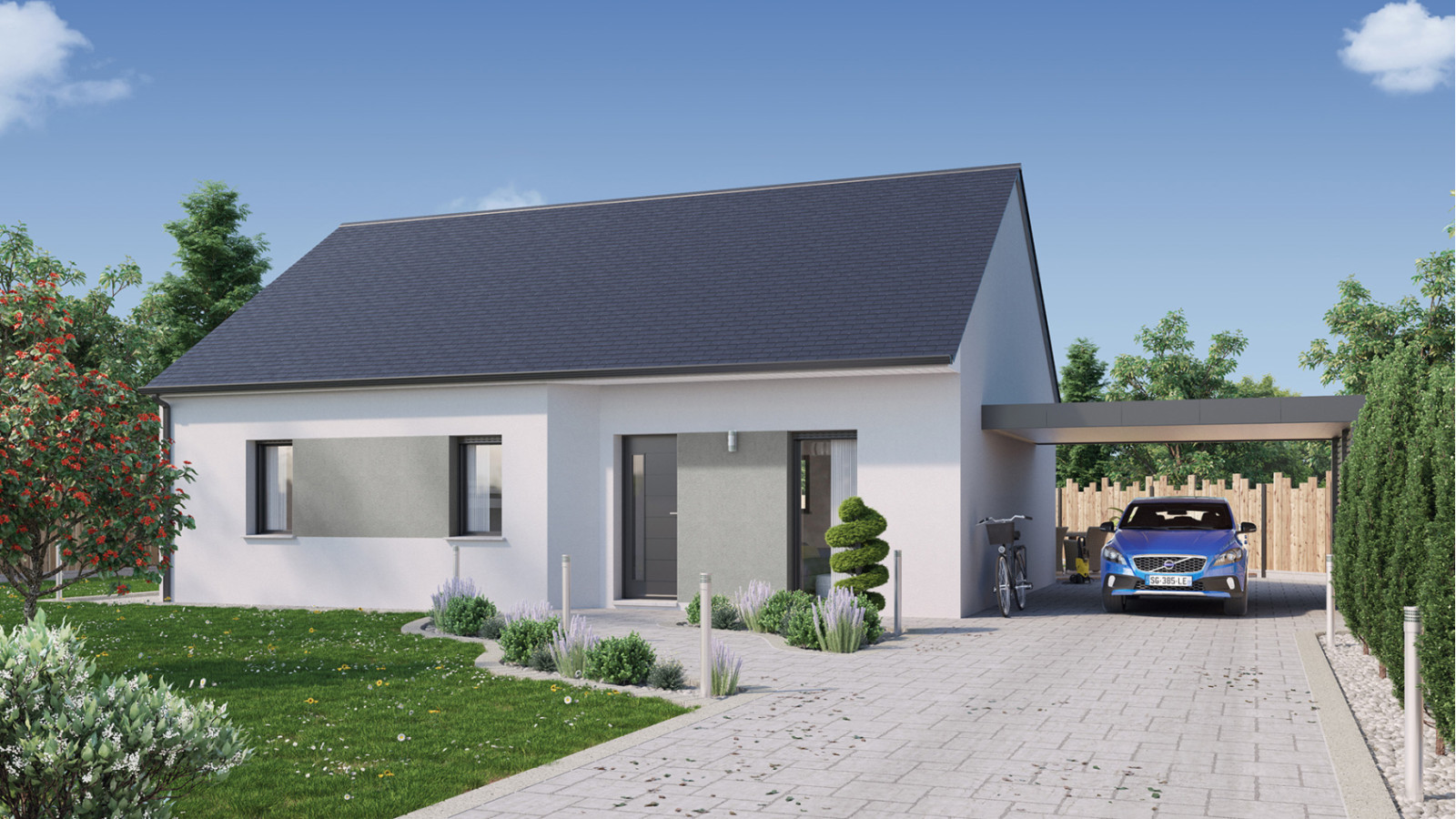 Maison neuve à Médan avec 3 chambres sur terrain de 1366m2 / image 2