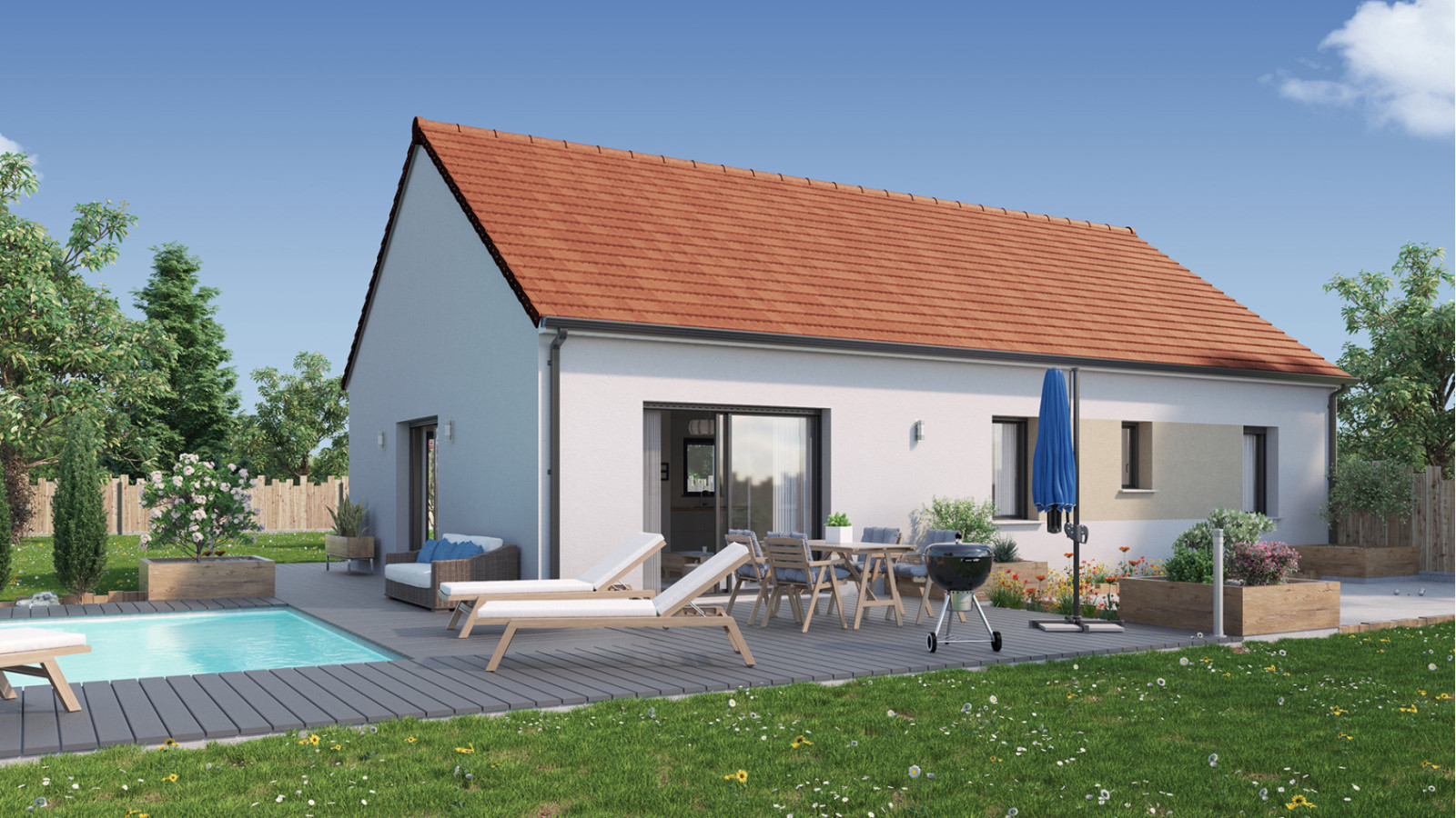 Maison neuve à Rambouillet avec 2 chambres sur terrain de 511m2 / image 3