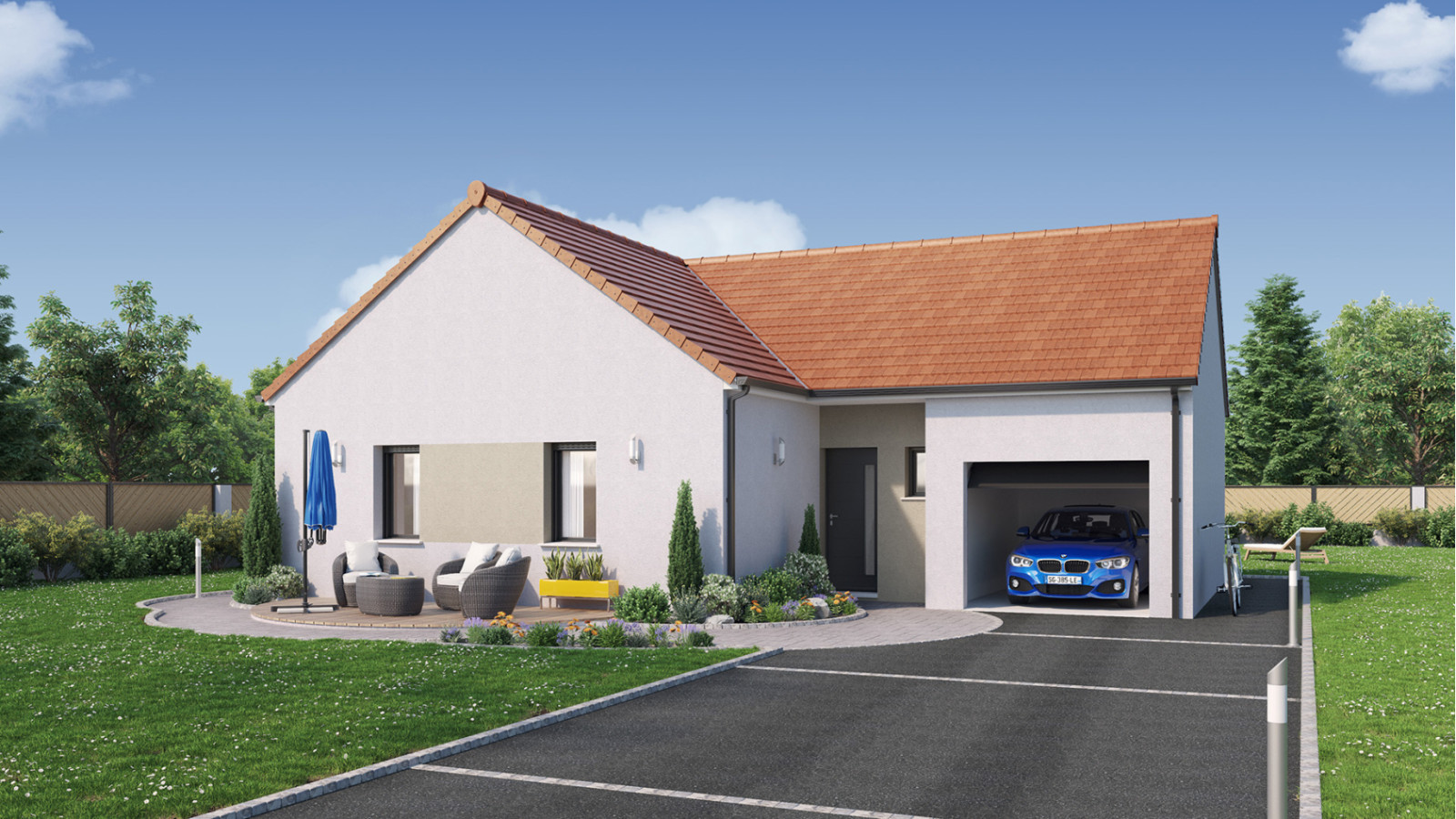 Maison neuve à Bû avec 2 chambres sur terrain de 404m2 / image 2