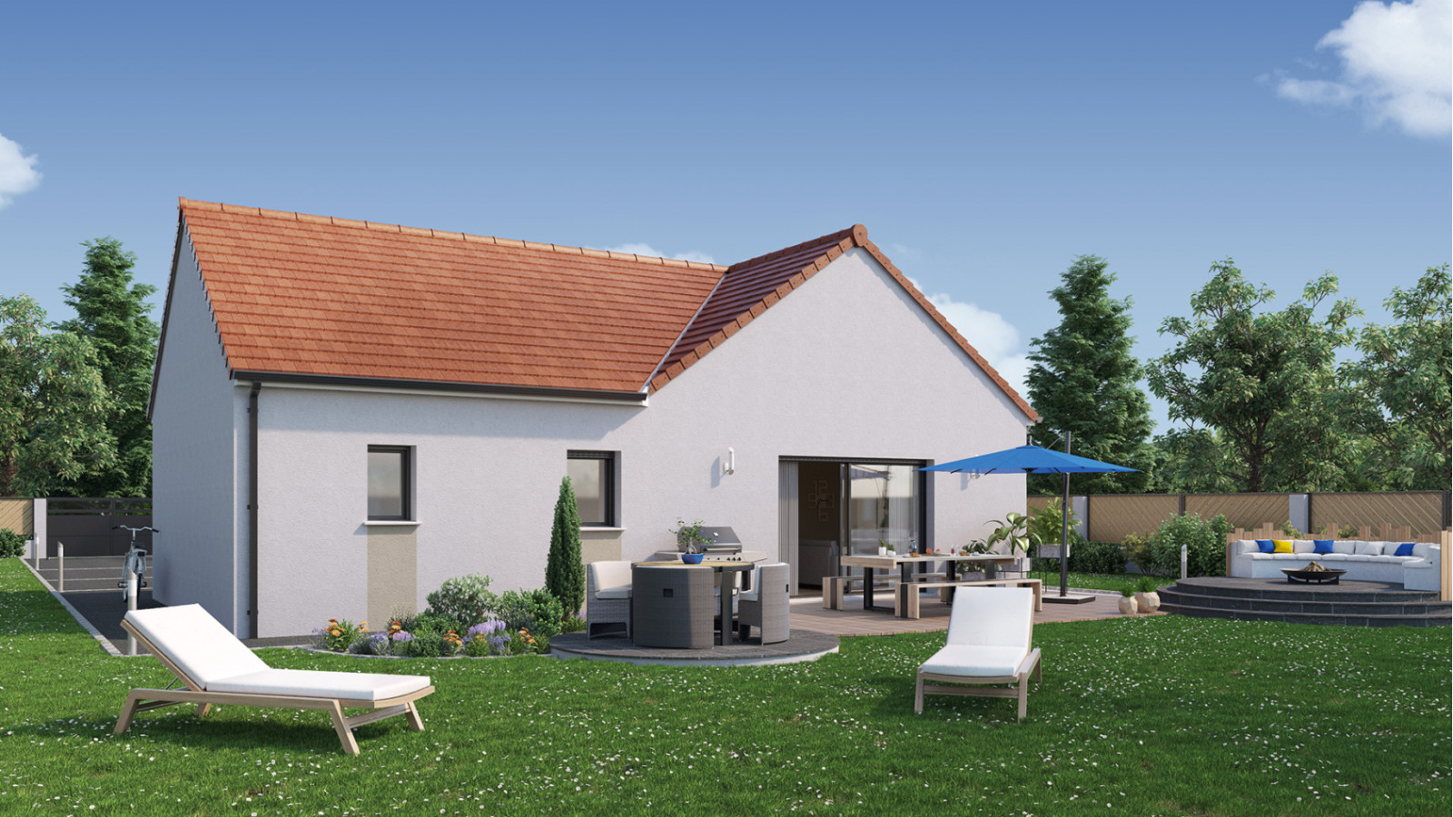 Maison neuve à Bû avec 2 chambres sur terrain de 404m2 / image 3