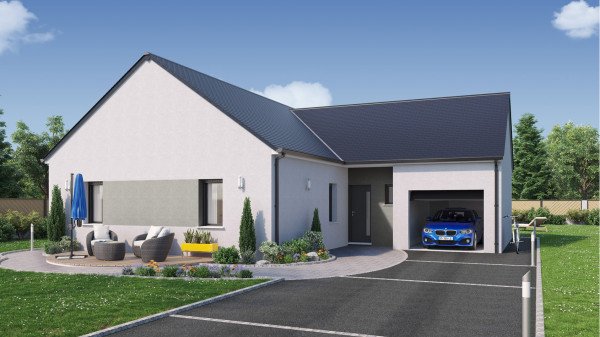 Maison neuve à Bennecourt avec 4 chambres sur terrain de 550m2 - image 1