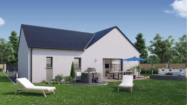 Maison neuve à Bennecourt avec 4 chambres sur terrain de 550m2 - image 2