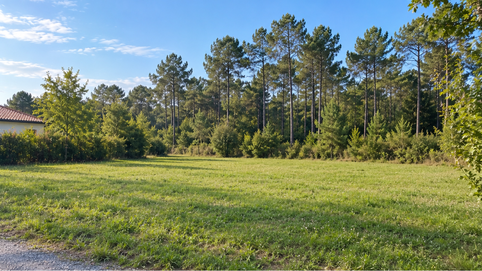Terrain constructible de 900m2 à Magescq