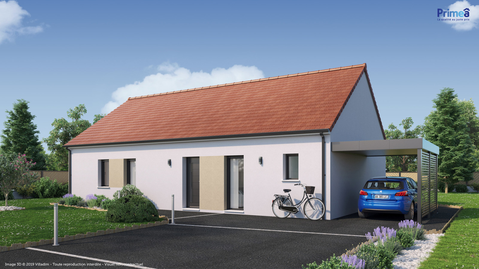 Maison neuve à Le Mérévillois avec 4 chambres sur terrain de 593m2 / image 2